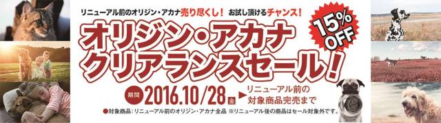 オリジンアカナクリアランスセール3